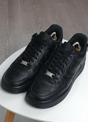 Кожаные кроссовки nike air force2 фото