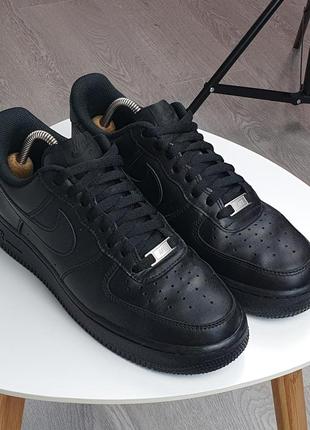 Кожаные кроссовки nike air force3 фото