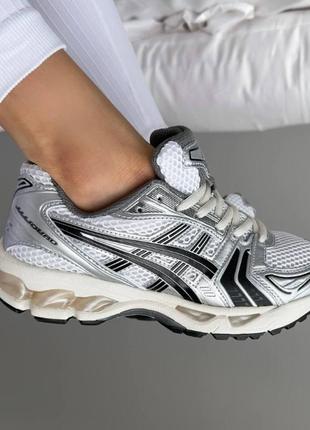 Кроссовки asics gel-kayano 14 black silver3 фото