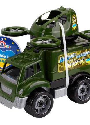 Детская игрушка "военный транспорт" технок 7792 машинка с квадрокоптером2 фото