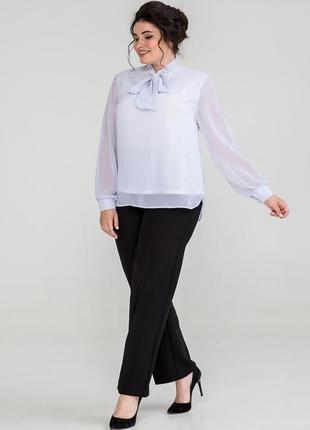 Женская блузка свободная летняя 50, 52, 54, 56 р2 фото