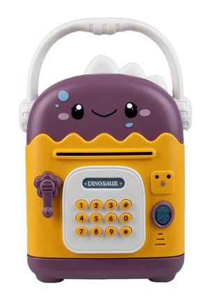 Сейф скарбничка дитяча електронна музична із замком на відбиток пальця та розпізнаванням обличчя2 фото