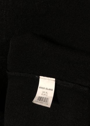 Джемпер тонкий 52 чорний river island 5