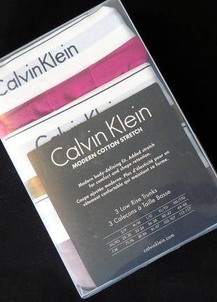 Оригінальні боксери calvin klein modern cotton stretch 3-pack6 фото