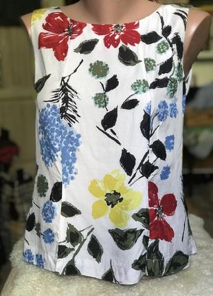 Яскравий топ блуза шовк віскоза жіночий бренд boden