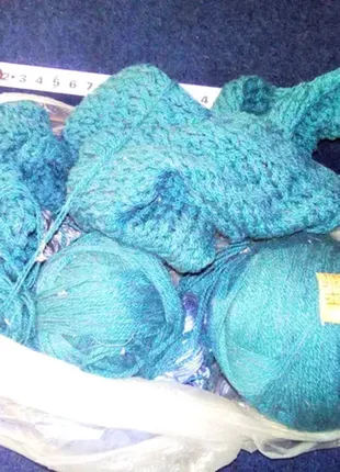 Голубая нитка для вязания недорого