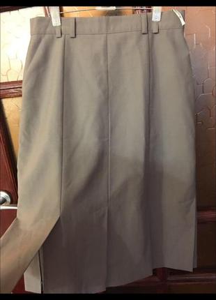Стильная юбка годе  с прорезями базовая  yorn италия4 фото