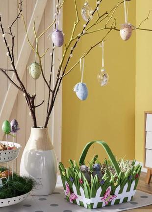Набір декоративних скляних яєць  melinera, пасхальний декор3 фото