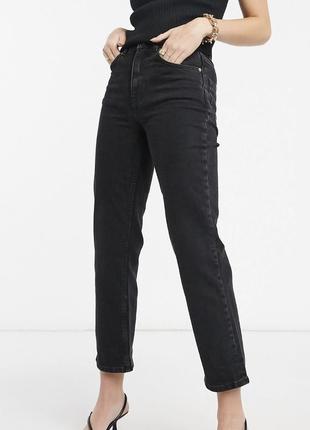 Классические джинсы бойфренд цвета «мокрый асфальт» (размер 14/42)6 фото
