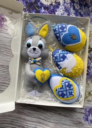 Кролик-патриотик ручной работы/подарки для украины и за границу6 фото
