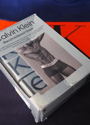 Оригінальні боксери calvin klein underwear reconsidered steel micro 3-pack trunk5 фото