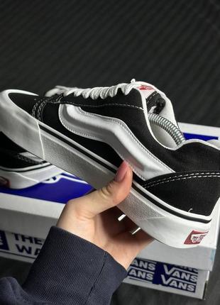 Vans vans knu skool black/white premium 36 w sale4 фото