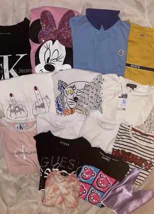 Футболка майка оверсайз белая черная guess levi's kenzo микки
