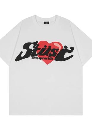 ❗️новинка❗️футболка stussy x cpfm heart tee (white)