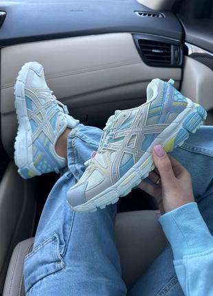 Кроссовки asics gel kahana 8 light beige blue3 фото