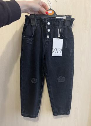 Новые джинсы mom zara