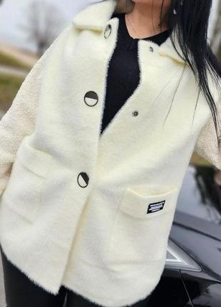 Кардиган- куртка альпака