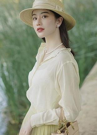 Напівпрозора сорочка uniqlo u, розмір s