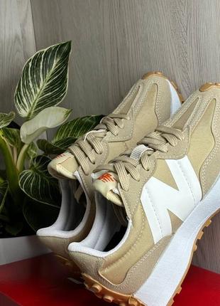 Кроссовки new balance женские 327 beige6 фото