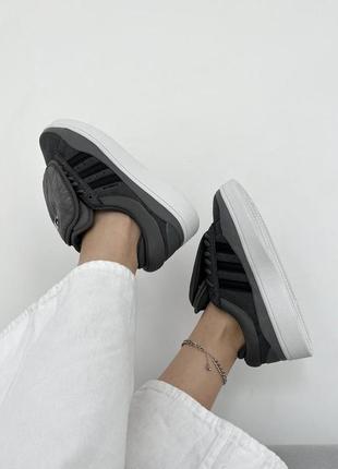 Кроссовки adidas campus x bad bunny graphite8 фото