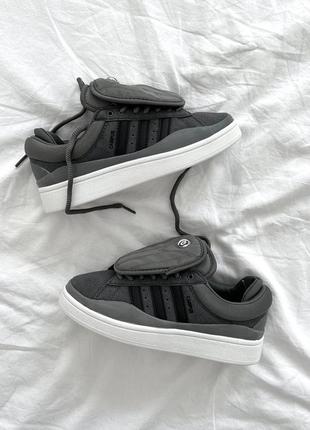 Кроссовки adidas campus x bad bunny graphite10 фото