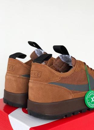 Кроссовки nike craft x tom shachs brown9 фото