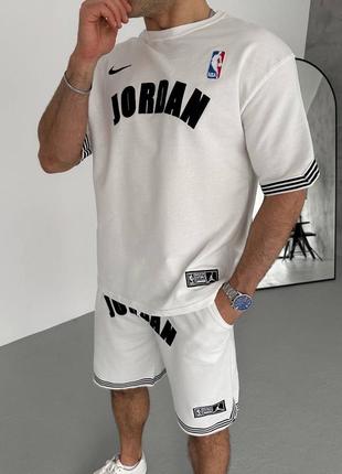 Летний мужской спортивный костюм комплект nike jordan nba