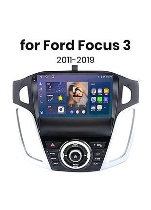 Магнитола android ford focus 2011-2019, 6/128, 8 ядер, carplay, слот под сим-карту + рамка!