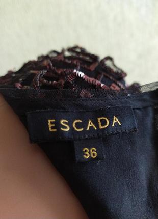 Escada изысканное фирменное платье с декором7 фото