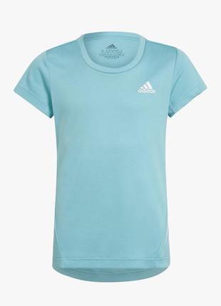 Футболка спортивна adidas aeroready 3-stripes на дівчинку 13-14 років зріст 164 см