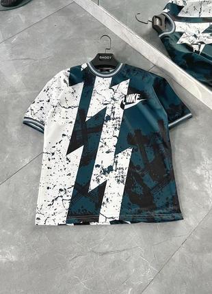 Летняя мужская футболка с коротким рукавом оверсайз nike
