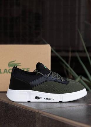 Кросівки lacoste khaki3 фото