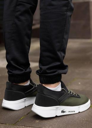 Кросівки lacoste khaki7 фото