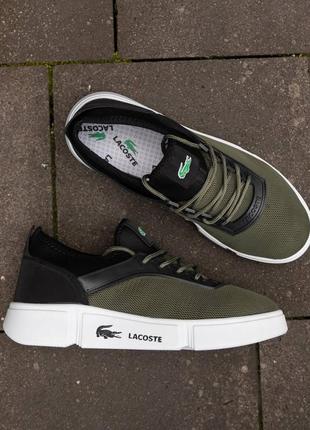 Кросівки lacoste khaki9 фото