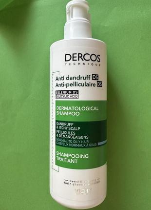 Vichy dercos 390 мл!! anti-pelliculaire против перхоти для нормальных, жирных волос