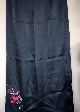 Атласная длинная юбка с вышивкой monitor 38