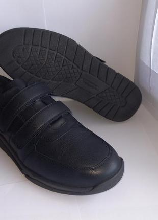 Кожаные кроссовки waldlaufer / немецкого производства / оригинал / черные кроссовки на липучках на широкую ногу4 фото