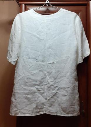 Лляна блузка сорочка льон бохо2 фото