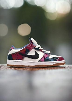 Кроссовки nike sb dunk low × parra1 фото