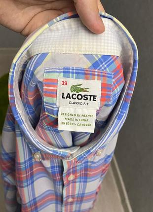 Картата сорочка від бренда lacoste5 фото