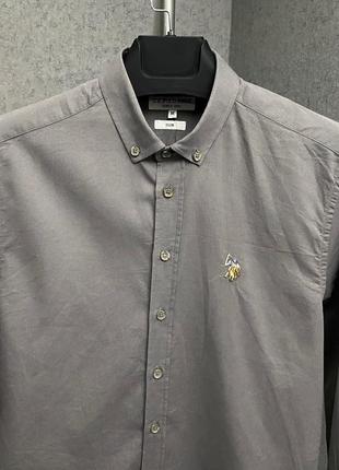Серая рубашка от бренда u.s.polo assn3 фото