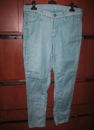 Джинси перламутр м'ята