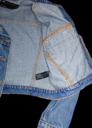 Куртка джинсова вкорочена🌼4 фото