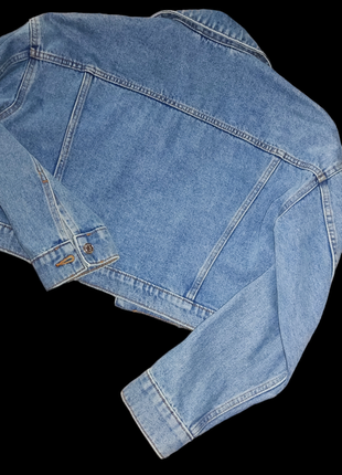 Куртка джинсова вкорочена🌼6 фото