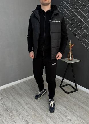 3в1 мужской спортивный костюм комплект с жилеткой i’m69ainian