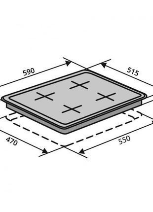 Варочная поверхность газовая ventolux hsf640-w3g cesbt (wh)6 фото