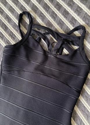 Облягаюча вечірня чорна сукня розмір хс atmosphere2 фото
