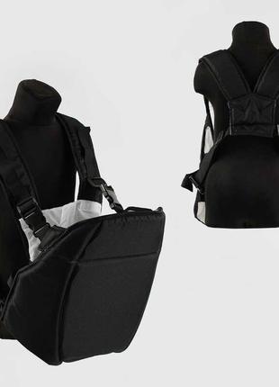Гр рюкзак-кенгуру №6 3450 (1) сидячи, для дітей від 3 місяців, до 13 кг, колір чорний