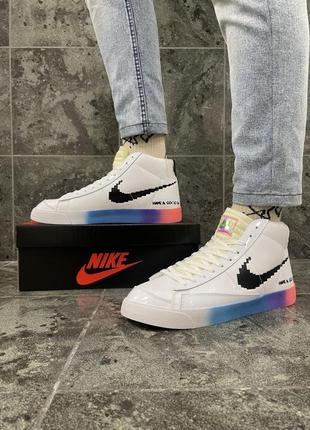 Кроссовки nike blazer mid 77 (белые) унисекс