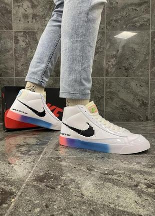 Кросівки nike blazer mid 77 (білі) унісекс2 фото